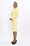 Shirt Collar Short Jacket & Plain Tight Skirt-Yellow - 1057540 - 2