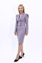 Shirt Collar Short Jacket & Plain Tight Skirt-Anthracite - 1057540 - 3