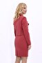 Brick Color Low Collar Mini Jacket - 3