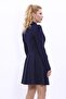 Men's Collared Drape Sleeve Short Jacket - Navy Blue - 1057100 - 3