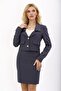 Shirt Collar Short Jacket-Smoked - 1055100