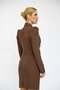 Men's Collared Drape Sleeve Short Jacket - Chestnut - 1057100 - 4