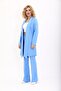 Shawl Collar Long Jacket & Spanish Flare Trousers-Sky Blue - 1001530 - 4