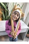 Children's Long Pompom Quality Plush Figure Winter Hat with Moving Ears and Sound - 5