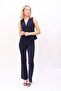 Classic Vest & Spanish-Cut Trousers Set - Navy Blue - 1510530 - 4