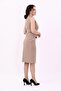Double-Breasted Crossed Vest & Plain Tight Skirt-Stone - 1509540 - 2