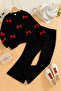 Bow Detailed Leggings Top and Bottom Girl Set