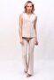 Long Classic Vest & Spanish Flare Pants Set - Beige - 1516530 - 6