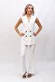 Blazer Vest & Spanish-Cut Trousers-White - 1523530 - 8
