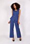 Aller Vest & Wide Leg Pants Set-Indigo - 1515520 - 6