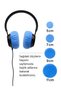 Disposable Headphone Cover, Headphone Case, Overshoes (Pack of 20) 9 Cm(L) Blue - 5