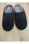 Men's House Slippers Black Gray Winter Slippers - 2