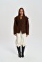 Bronte Shoulder Detail Brown Blazer - 2