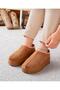 Thick Soled Fur Lined Women's Indoor Winter Shoes - 2