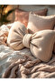 Bowknot Appearance XXL Pillow Filled with Plush Fabric Bowknot Ribbon Gift Pillow Cushion Pillow - 2