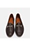 Large Size Women's Genuine Leather Loafer 41-42-43-44-Brown Leather - 3