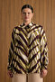 Patterned Viscon Blouse - 2