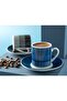 Liniya Porcelain 2-Piece Coffee Cup Set 80 ml Black–Navy Blue - 2