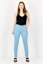 Women Regular Fit Solid Chino Pants, Slate Blue - 4