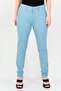 Women Regular Fit Solid Chino Pants, Slate Blue