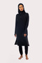 Ladies Modest Three Piece Full Swim Set - Black