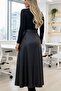 Tied Midi Leather Skirt - 2