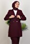 Hijab Blazer Jacket Suit Plum - 5