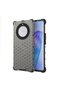 Case for Honor Magic5 Lite, Hybrid, Armor Shield, Honeycomb Design, Dark Gray