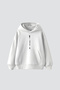 His Angel Printed Oversize Unisex White Hoodie - 2