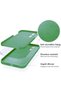 Husa din silicon pentru Honor 70, Microfibra, Protectie Camera, Verde - 3