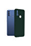 Double Structure Protective Case for Motorola Moto E40 / Moto E30, Microfiber, Oxford Green