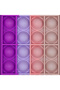 Husa pentru Apple Iphone 12 Pro Max, Push Bubble Pop It, Violet/Lila/Roz/Crem - 5