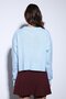 Blue Slit Knitwear Women's Sweater - 7