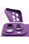 Husa de silicon pentru Apple iPhone 15 Plus, Protectie camera, Fine Touch, Smooth feeling, Violet - 2