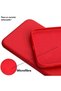 TPU Silicone Case with Microfiber for Huawei Nova Y61, Microfiber Interior, Red - 3
