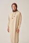 Stone-Eyelet Hooded Pocketed Lycra Long Sweatshirt - 4