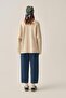 Stone-Oversize Interlock Sweat - 3