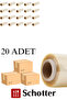 فيلم تغليف من البولي إيثيلين بدون علبة 30 سم × 300 متر - 9 ميكرون (علبة تحتوي على 20 قطعة)