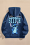 سترة للأطفال مطبوعة عليها Little Dude Stitch وجيب على شكل كنغر