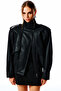 Arina Suede Look Leather Jacket (Black) - 7