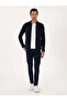 Navy Blue Slim Fit Long Sleeve Shirt 50291902-Vr033 - 4