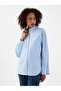 Loose Fit Blue Women's Shirt Lf2041855