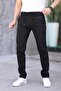 Men's Black Slim Fit Stretchy Lycra Dobby Quality Linen Lace-Up Stylish Trousers - 3