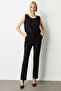 Low Waist Pipe Leg Trousers - 3