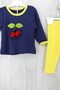 Cherry Figured Baby Girl Children's Tights Double Set 6 Months, 9 Months, 12 Months - 4