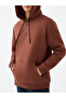 سويت شيرت رجالي بني اللون ذو قصة عادية Lf2034269 - 4