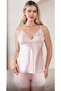 Women's Dowry Set 6 Piece Satin Nightgown&Robe&Pajama Set - 3