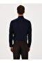 Navy Blue Slim Fit 100% Cotton Classic Shirt 50318179-Vr033 - 5