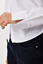 Side Gathered Woven Shirt Ldz0052 White - 5