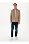 Beige Regular Fit 100% Cotton Ribbed Shirt 50310504-Vr011 - 4